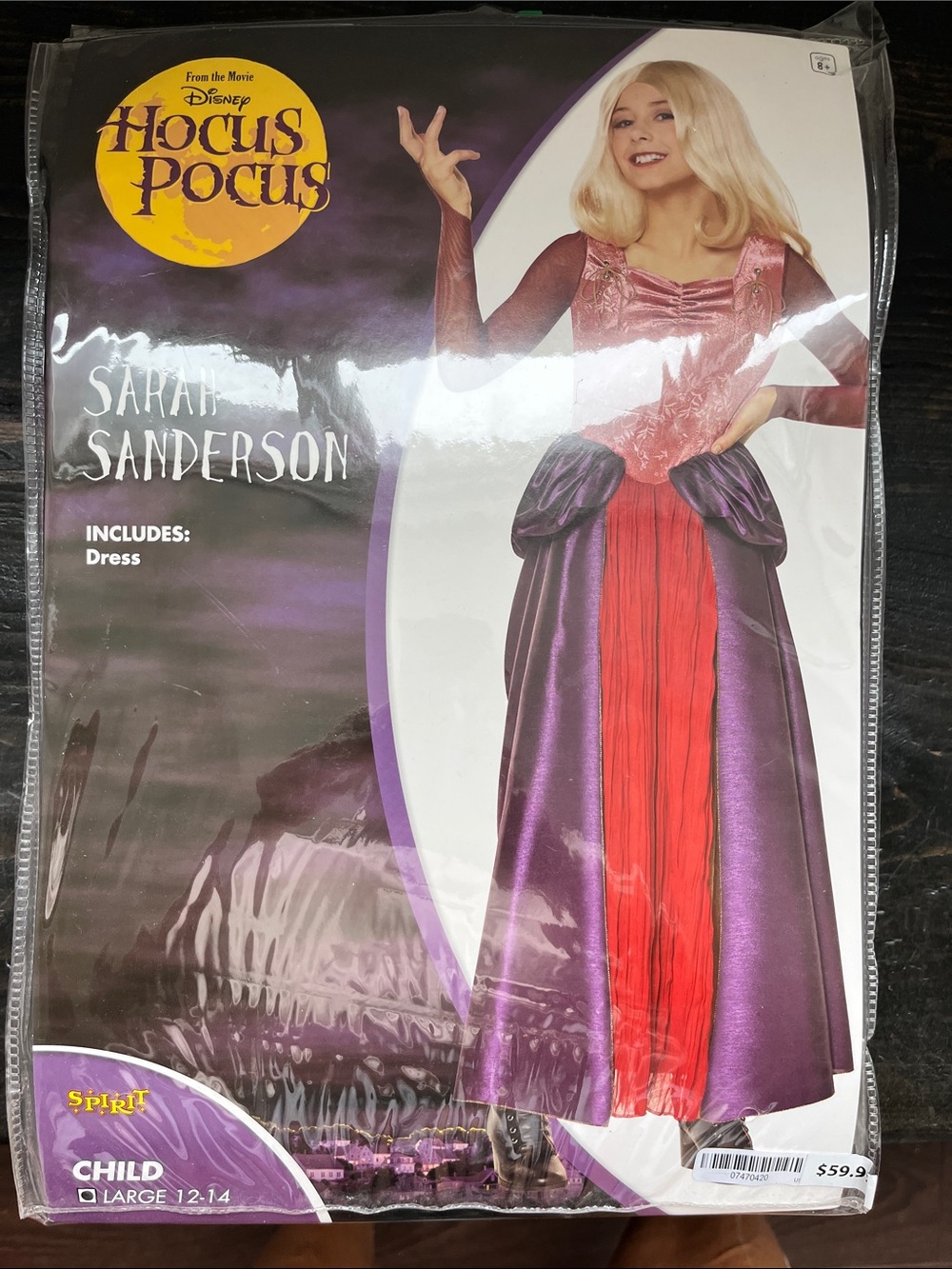 Disney Sarah Sanderson Costume Dress - Purple & Red
